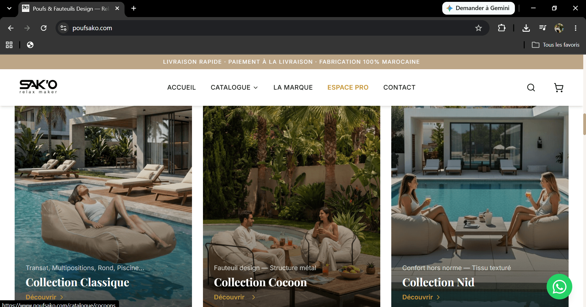 Aperçu du projet Boutique E-commerce + Admin